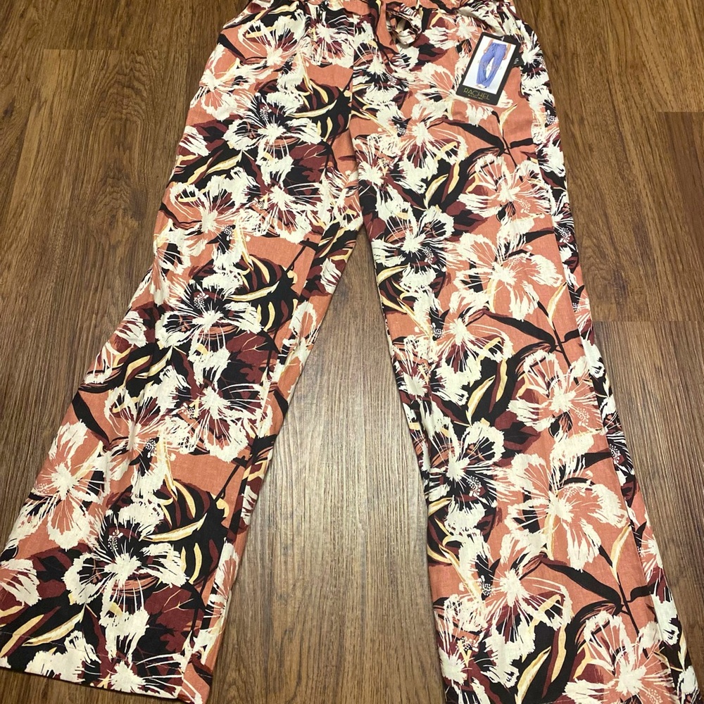 Floral Wide Leg Pants